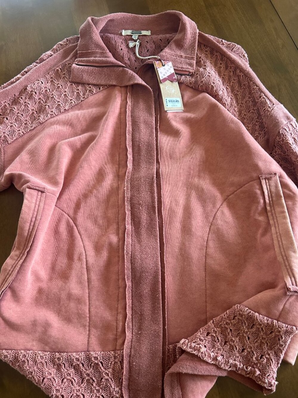 Gimmick NWT Oversized Zip Sweatshirt - Picture 6 of 6